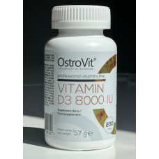 Вітамін OstroVit Vitamin D3 8000 200 Tabs 